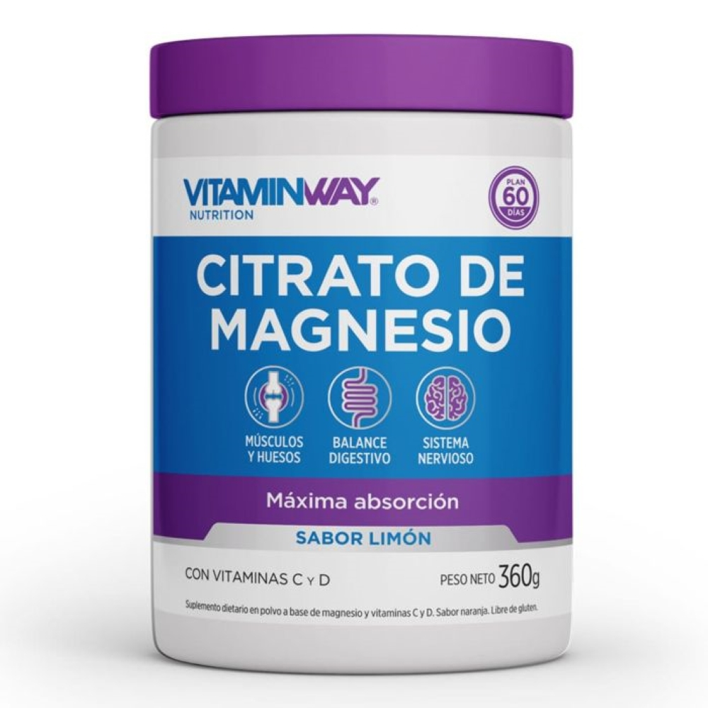 Vitamin Way Citrato De Magnesio Polvo X 360 Gramos