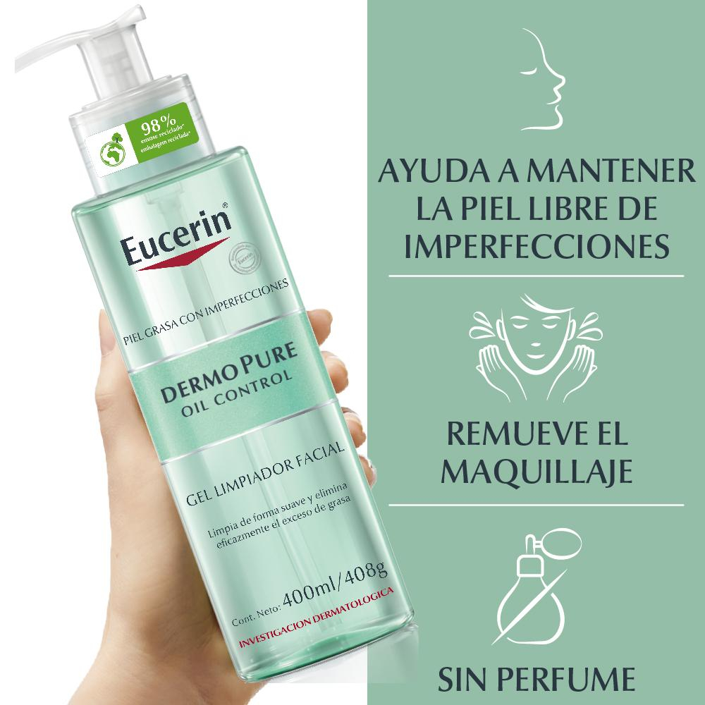 Eucerin Dermopure Oil Control Gel Limpiador X 400ml