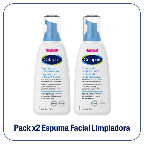 Pack 2 Cetaphil Espuma De Limpieza