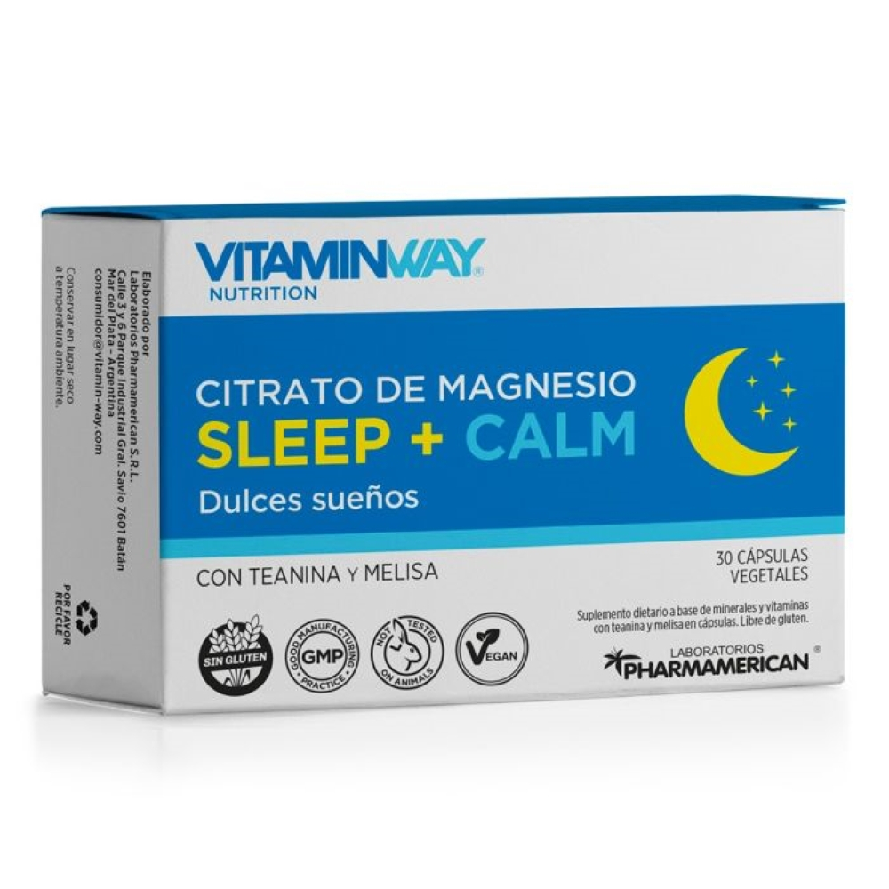 Pack 2 Vitamin Way Citrato De Magnesio Sleep + Calm