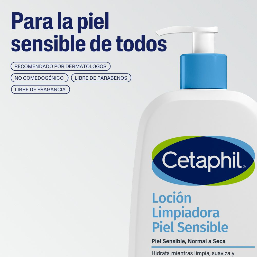 Cetaphil Loción Limpiadora Piel Seca Y Sensible X 473ml