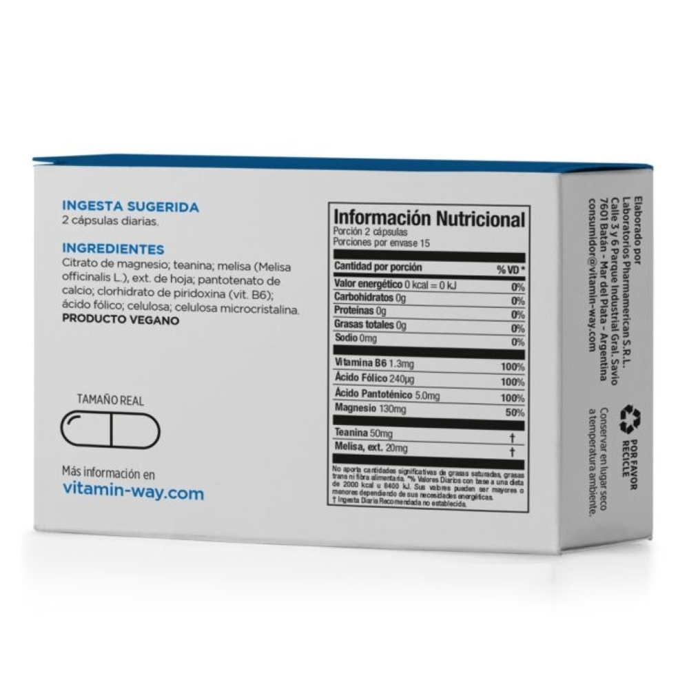 Pack 2 Vitamin Way Citrato De Magnesio Sleep + Calm