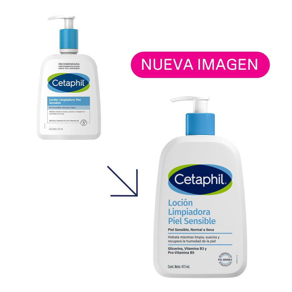 Cetaphil Loción Limpiadora Piel Seca Y Sensible X 473ml