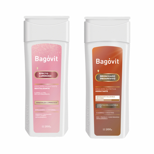 Combo Bagovit Hidratación Y Bronceado Efecto Luminoso