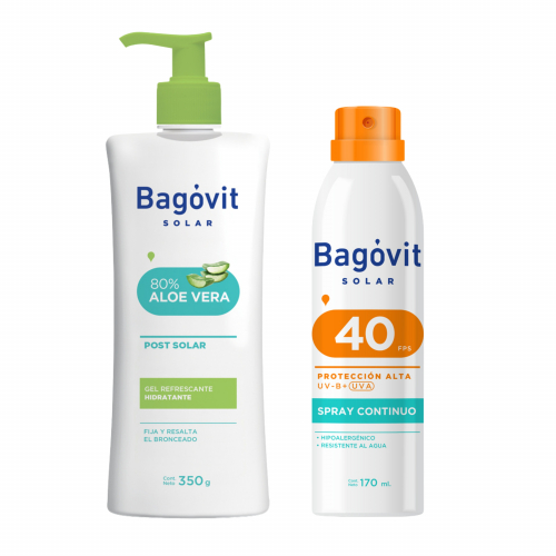 Combo Bagovit Solar Protector Y Refrescante