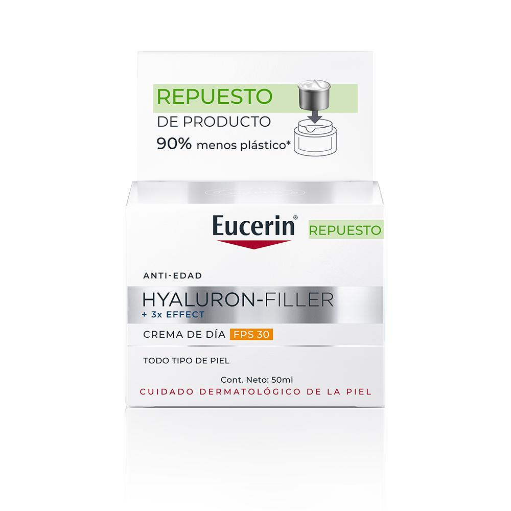 Eucerin Hyaluron Filler 3x Effect Crema Antiarrugas De Día Fps 30 Refill