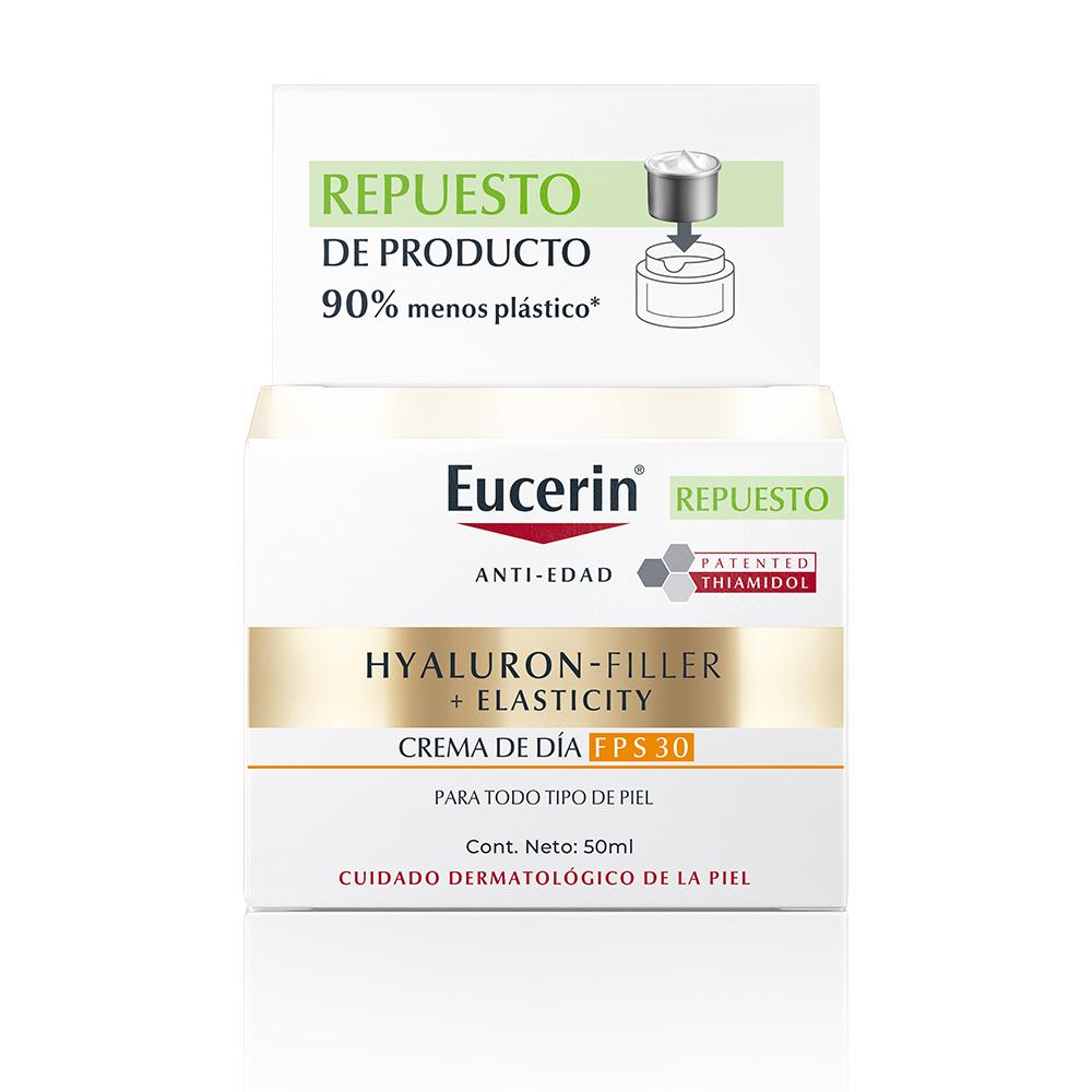 Eucerin Hyaluron Filler + Elasticity Crema Facial Antiedad De Dí­a Fps30 Refill