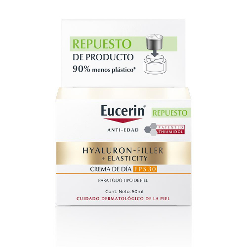Eucerin Hyaluron Filler + Elasticity Crema Facial Antiedad De Dí­a Fps30 Refill