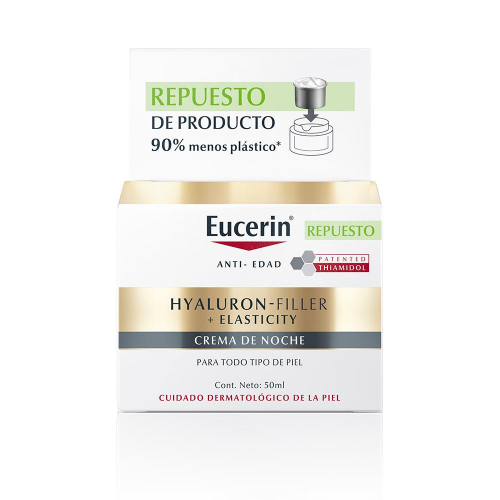 Eucerin Hyaluron Filler + Elasticity Refill Crema Facial Antiedad De Noche