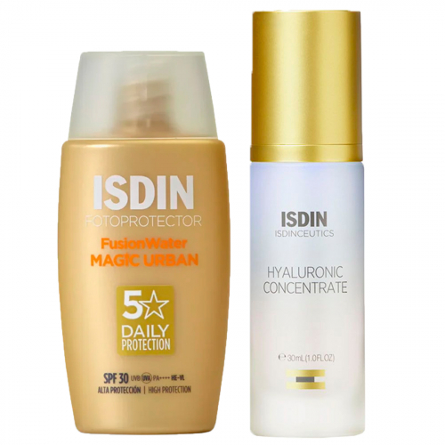 Isdin Combo Hyaluronic Concentrate + Fusion Water Magic Urban