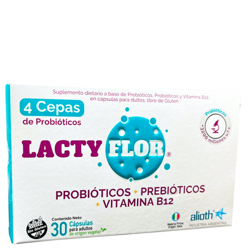 Lactyflor Prebióticos + Probióticos Suplemento Dietario