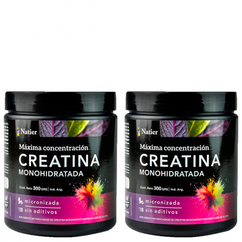 Pack 2 Natier Creatina Monohidratada Micronizada