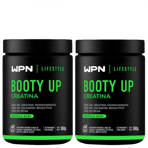 Pack 2 Wpn Lifestyle Booty Up Creatina Frutilla Acai