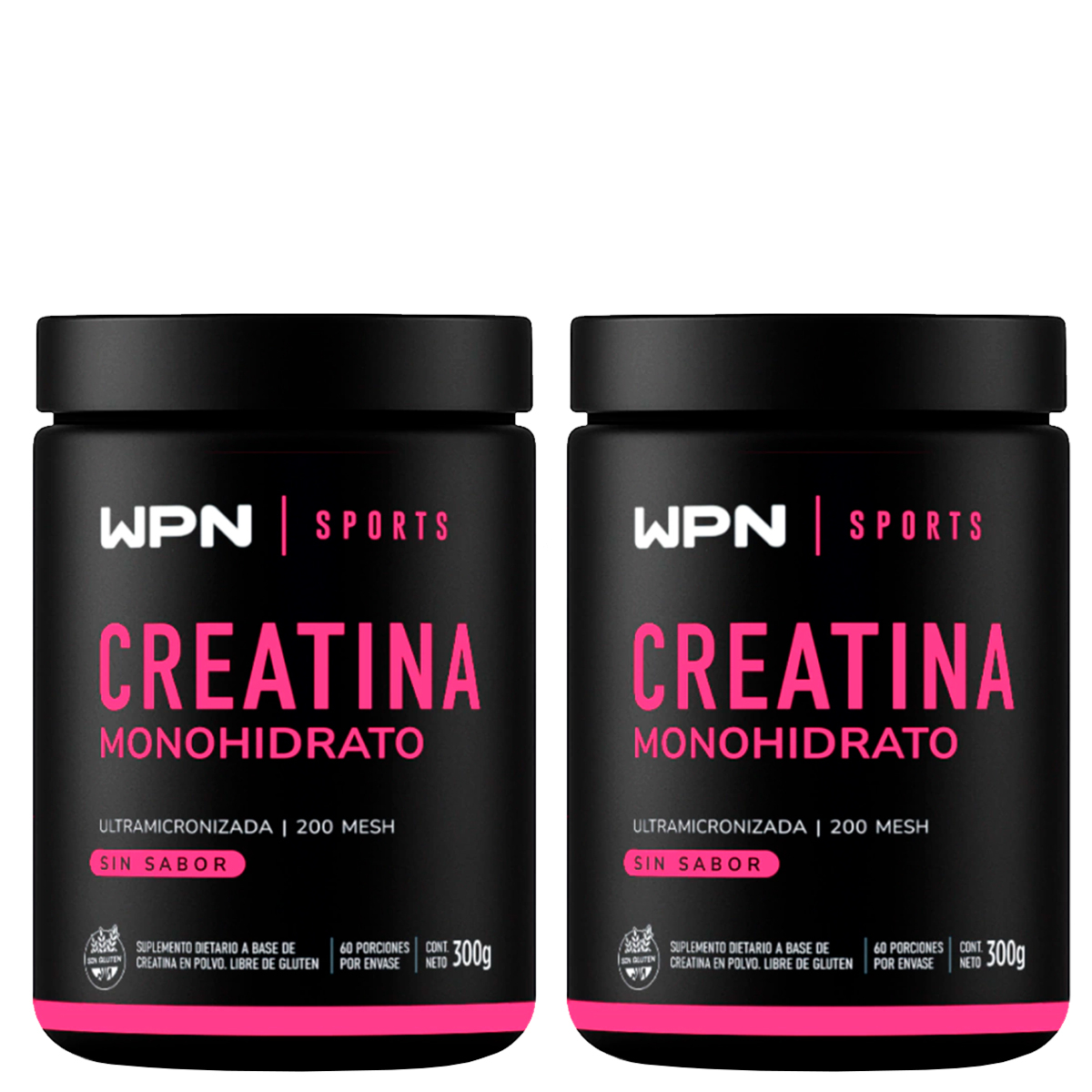 Pack 2 Wpn Sports Creatina Monohidrato Sin Sabor