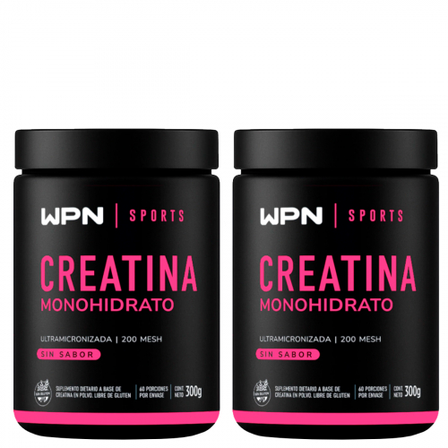 Pack 2 Wpn Sports Creatina Monohidrato Sin Sabor