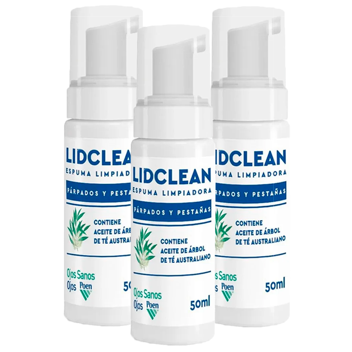 Pack 3 Lidclean Espuma De Limpieza Párpados Y Pestañas