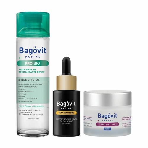 Rutina Bagovit Facial Limpieza E Hidratación De Noche