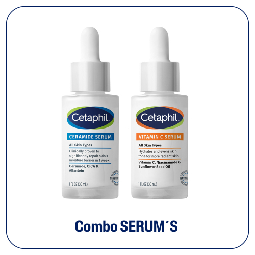 Combo Cetaphil Serum Vitamina C + Serum Ceramidas