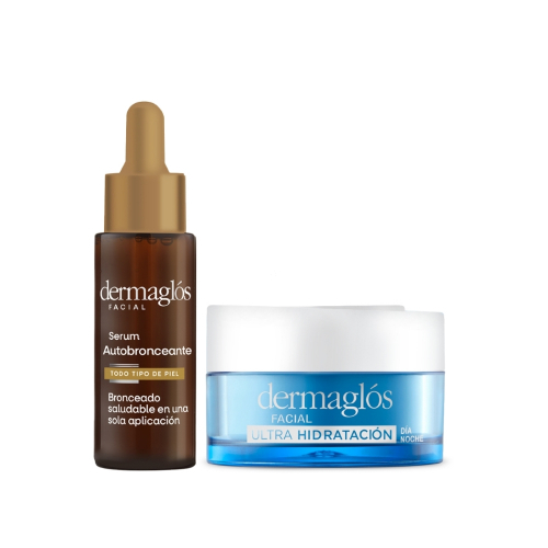 Combo Dermaglós Sérum Autobronceante + Ultra Hidratación