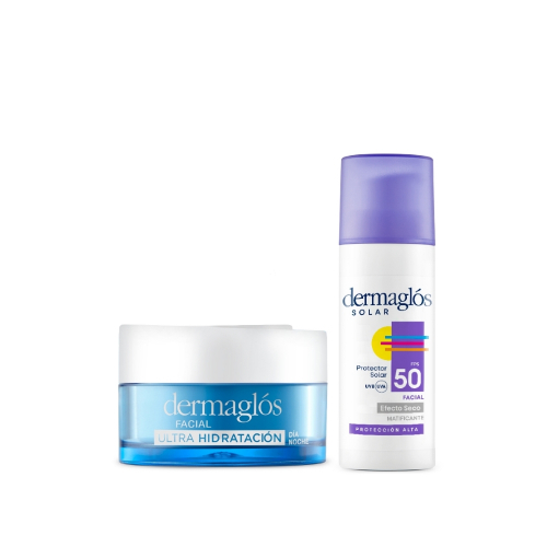 Rutina Dermaglós Hidratación Y Protección Solar Facial