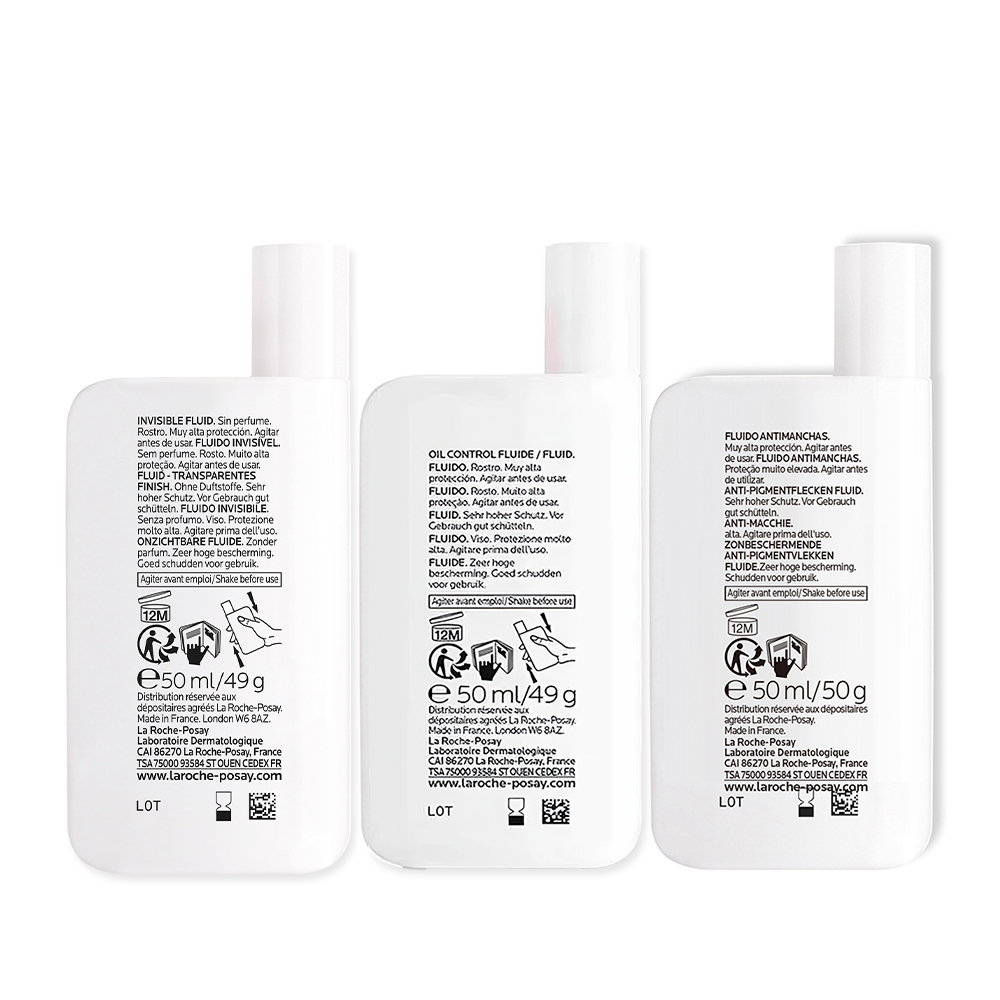 Combo La Roche Posay Anthelios Fluido + Antimanchas + Oil Control