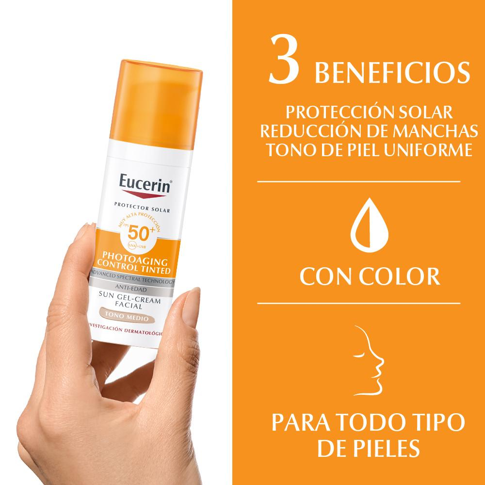 Eucerin Sun Fps50+ Crema Antiedad Color Vto 9-26