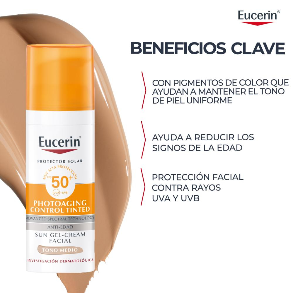 Eucerin Sun Fps50+ Crema Antiedad Color Vto 9-26