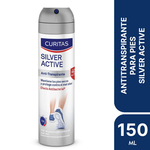 Curitas Silver Active Desodorante Para Pies