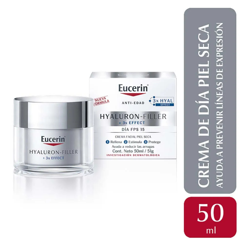 Eucerin Hyaluron Filler 3x Effect Crema Antiarrugas De Dí­a