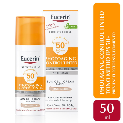 Eucerin Sun Fps50+ Crema Antiedad Color Vto 9-26