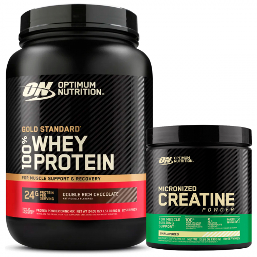 Combo Optimum Nutrition Gold Whey Protein Chocolate + Creatina Powder