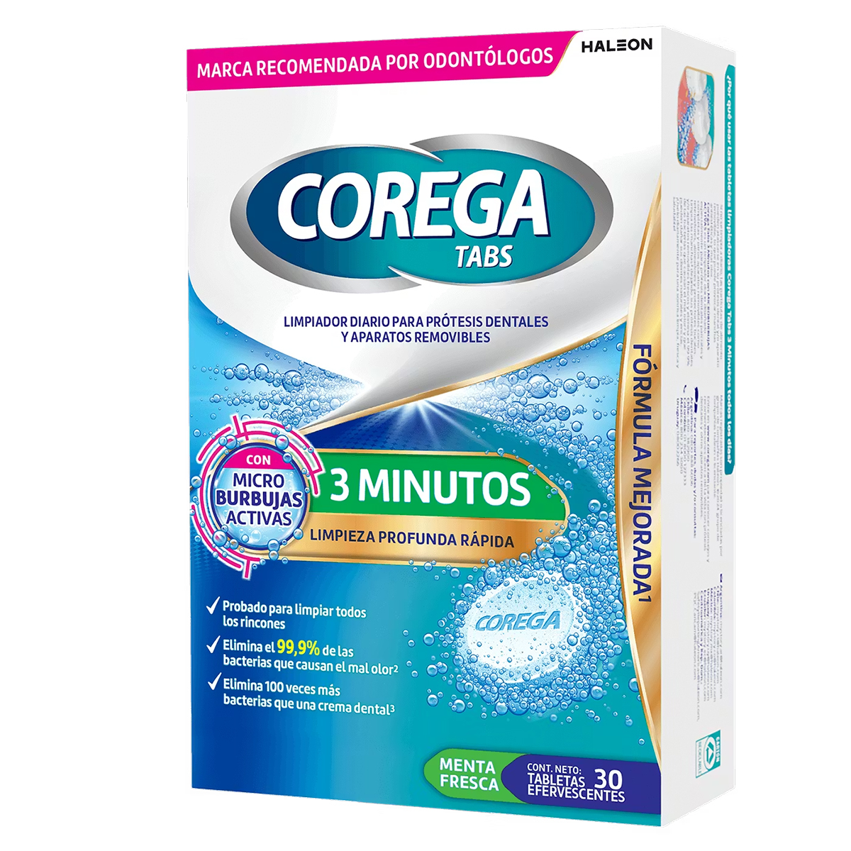 Corega Tabs X 30 Tabletas Efervescentes