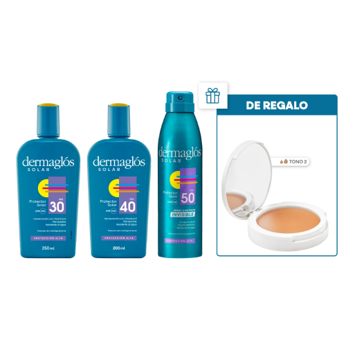 Dermaglós Solar Combo Protección Completa Adultos + Regalo!