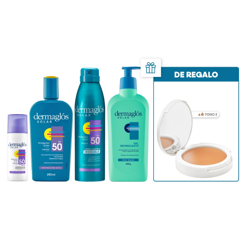 Dermaglós Solar Combo Protección Corporal Facial + Regalo!