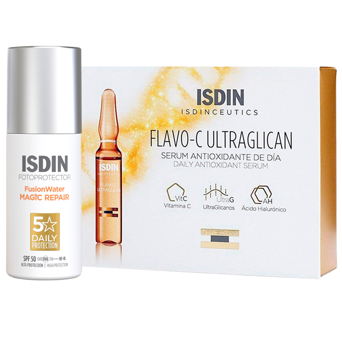 [ARCHIVADO] Isdin Combo Flavo-c Ultraglican + Fusion Water Magic Repair