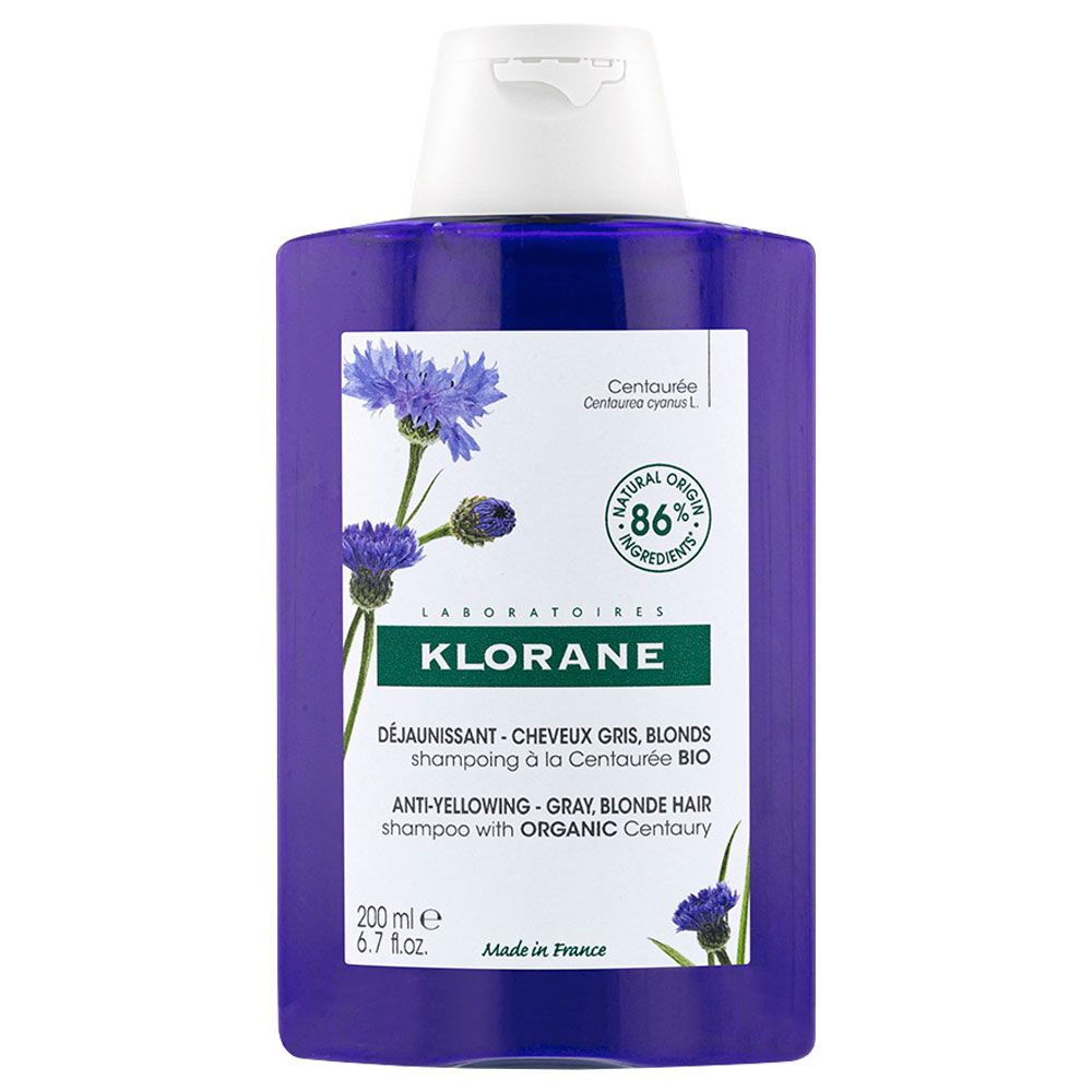 Klorane Centáurea Shampoo Para Cabello Blanco X 200ml