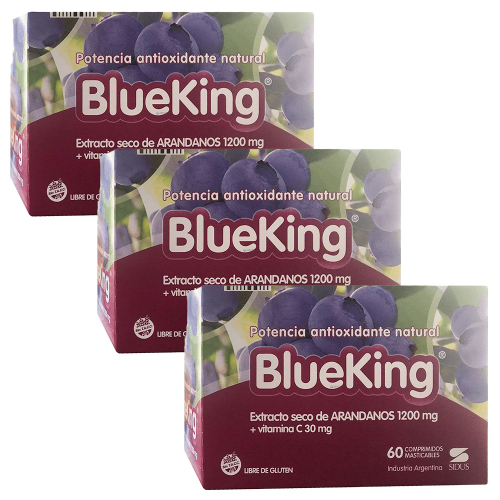 Pack 3 Blueking Antioxidante X 60 Comprimidos