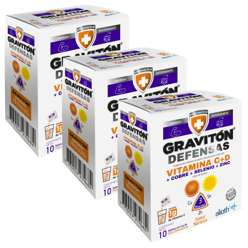 Pack 3 Gravitón Defensas Multivitamínico