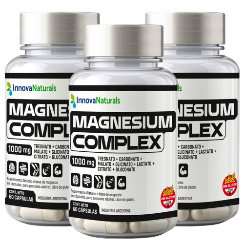 Pack 3 Innovanaturals Magnesium Complex 8 En 1