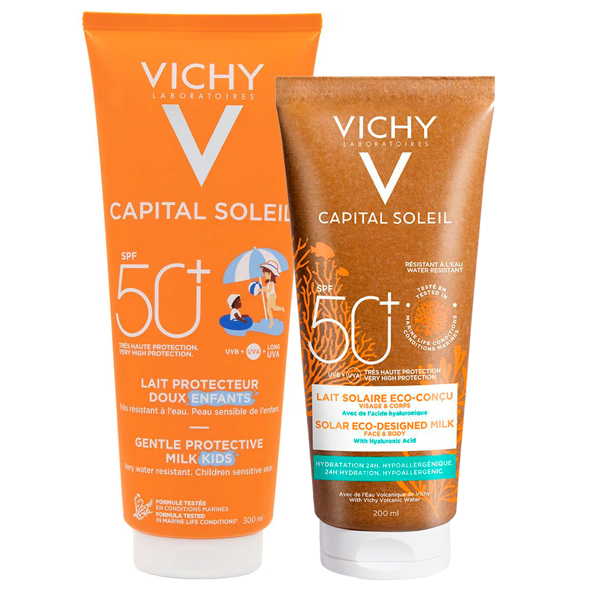 Vichy Capital Soleil Combo Fps50 Leche Niños + Eco Milk