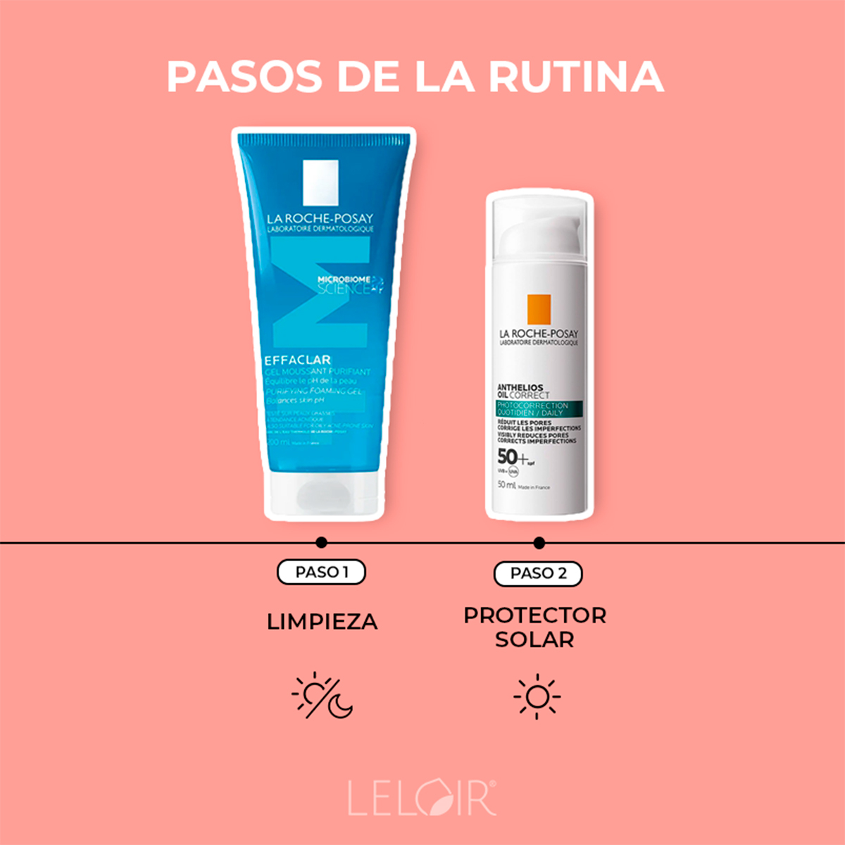 La Roche Posay Combo Effaclar Gel + Anthelios Oil Correct