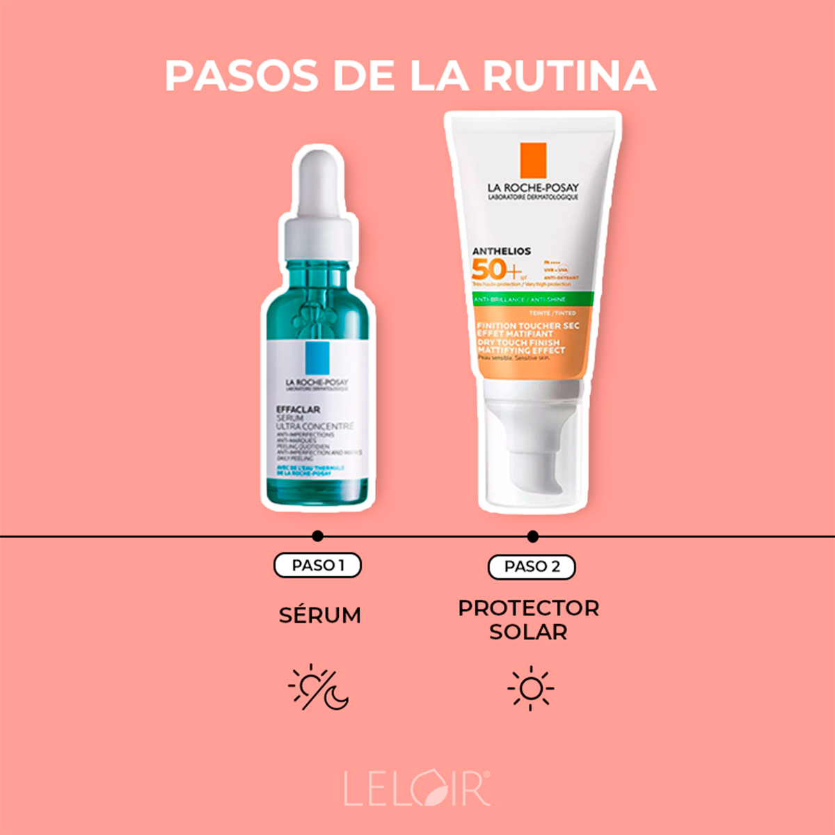 La Roche Posay Combo Effaclar Sérum + Anthelios Toque Seco