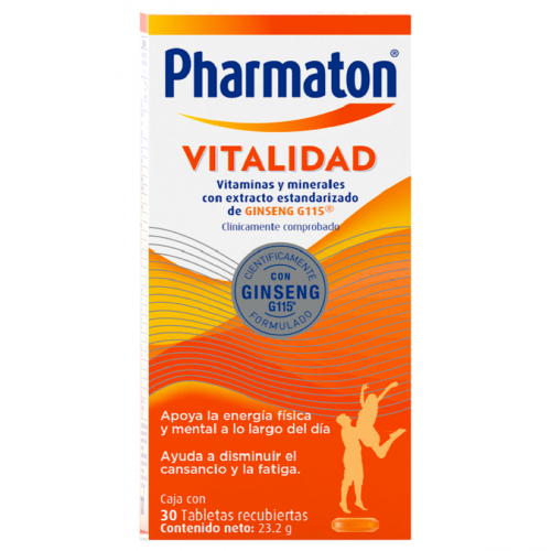 Pharmaton Vitality Suplemento Dietario X 30 Cápsulas