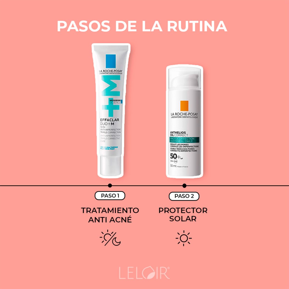 Rutina La Roche Posay Protección Y Corrección Piel Con Imperfecciones