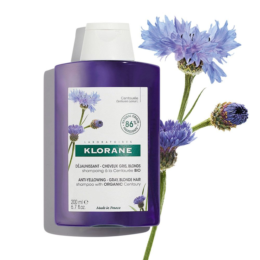 Klorane Centáurea Shampoo Para Cabello Blanco X 200ml