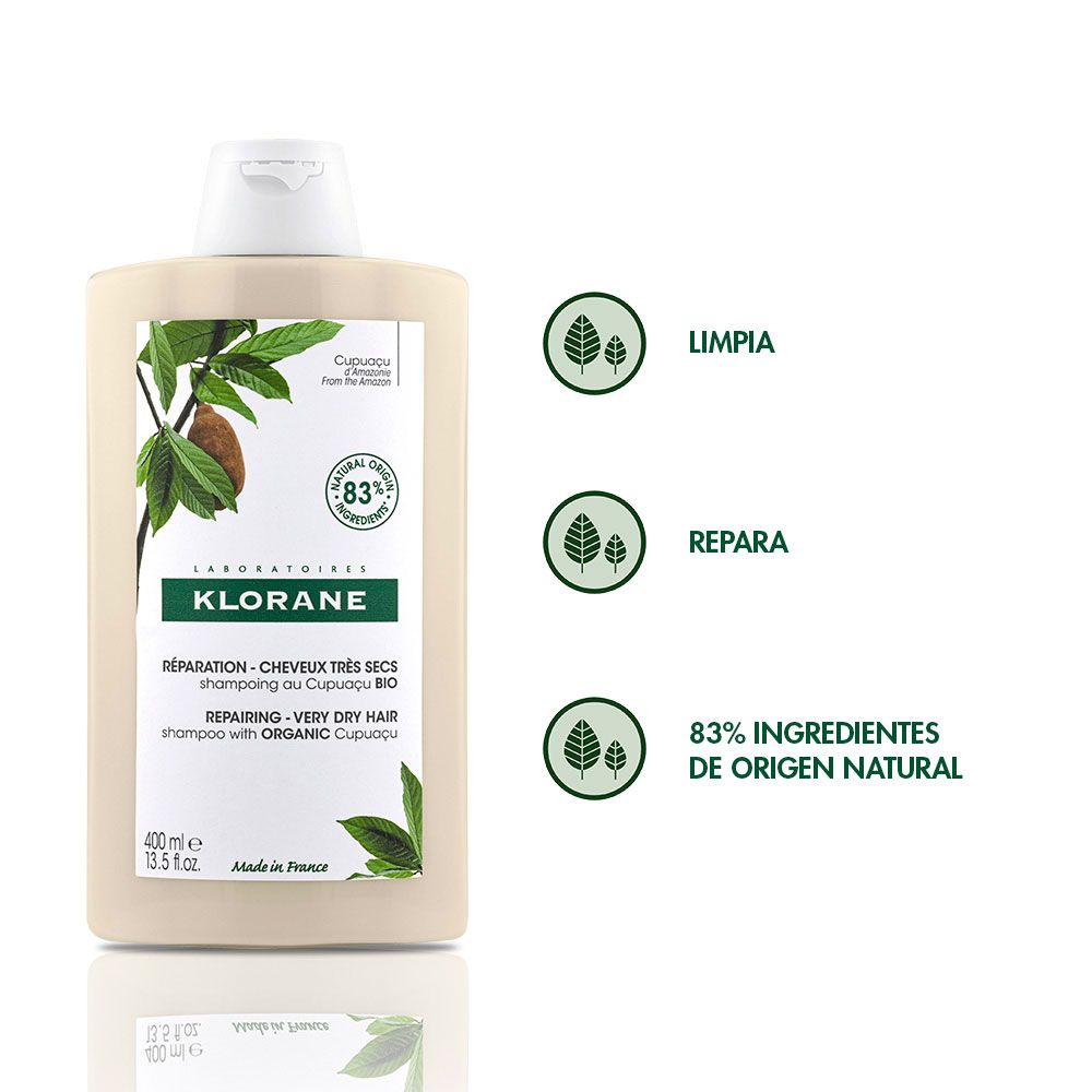 Klorane Cupuaçú Bio Shampoo Cabellos Secos X 400ml