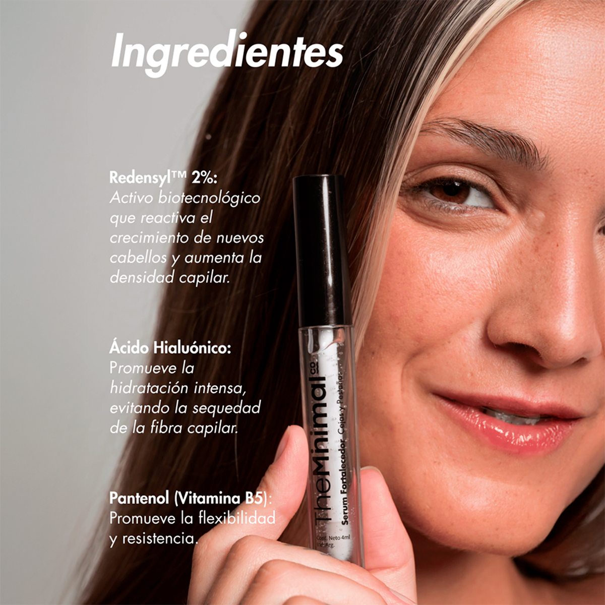 The Minimal Co Serum Fortalecedor De Cejas Y Pestañas