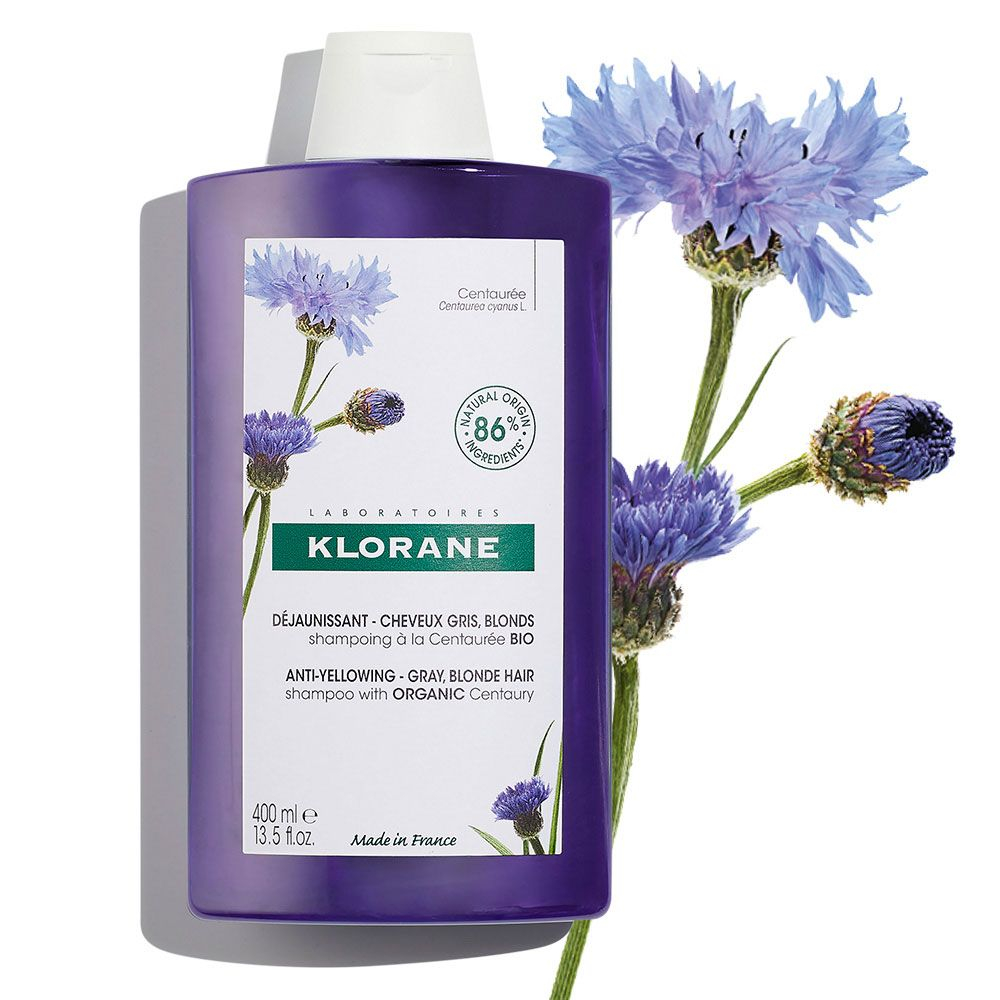 Klorane Centáurea Shampoo Para Cabello Blanco X 400ml