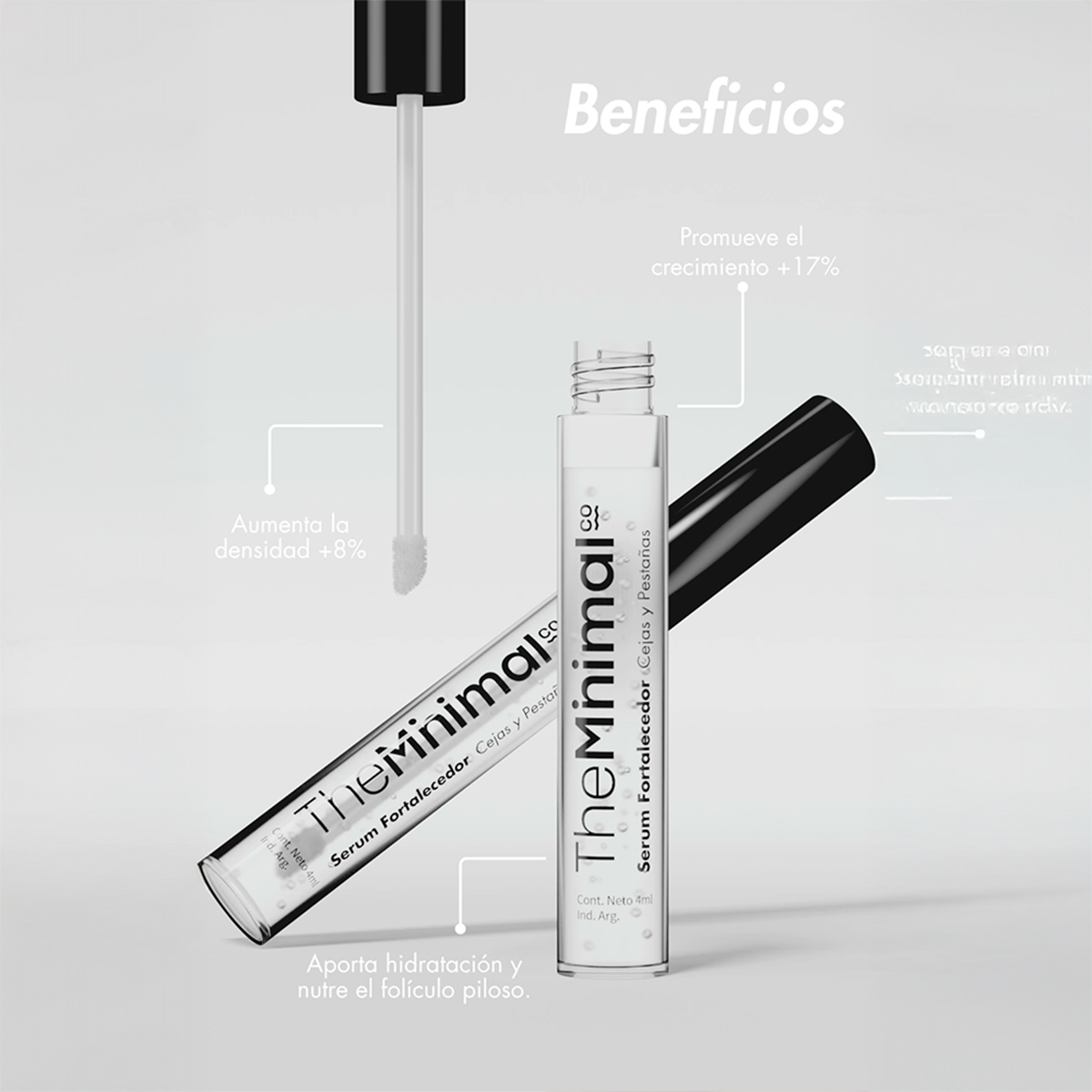 The Minimal Co Serum Fortalecedor De Cejas Y Pestañas