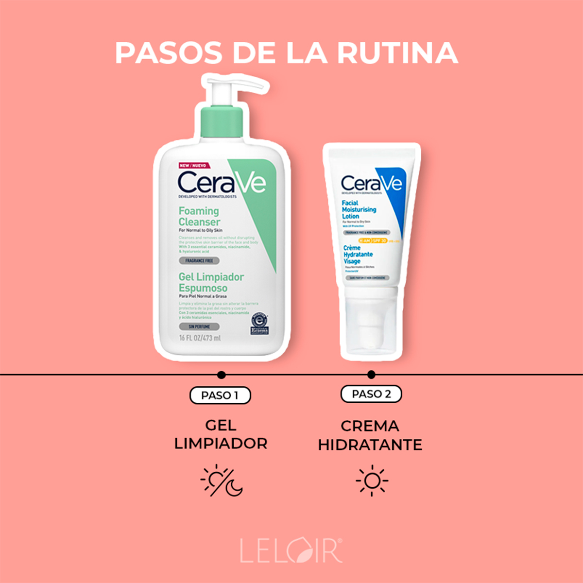 Cerave Rutina Facial De Día Pieles Mixtas A Grasas